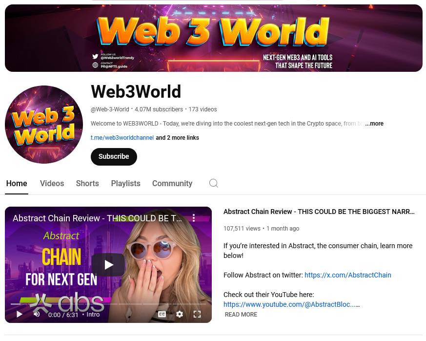 Web3World Channel